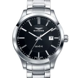 Sandoz Herrenuhr 81379-57 Stahl