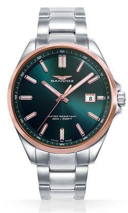 Orologio Sandoz Uomo 83001-67 Acciaio Bicolore Rosa