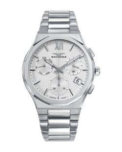 Reloj Sandoz Hombre 83017-03 Acero Plateado Cronógrafo Analógico