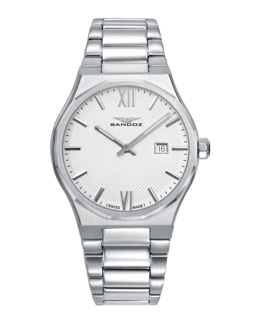 Reloj Sandoz Hombre Swiss Made 83013-03 Acero Analógico