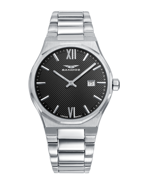 Reloj Sandoz Hombre Swiss Made 83013-53 Acero Analógico