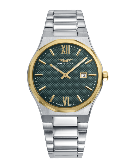 Reloj Sandoz Hombre Swiss Made 83013-63 Acero Analógico