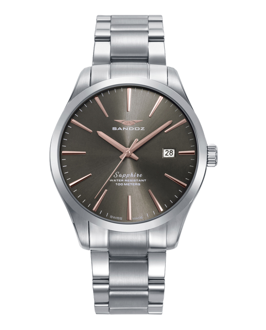 Reloj Sandoz Hombre Swiss Made 83023-17 Acero Analógico