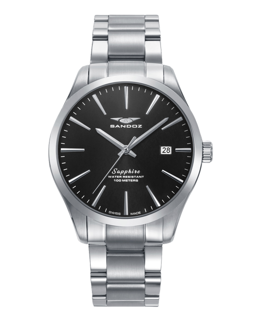 Reloj Sandoz Hombre Swiss Made 83023-57 Acero Analógico