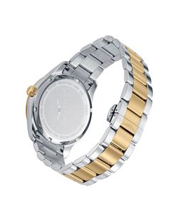 Reloj Sandoz Hombre Swiss Made 83023-87 Acero Bicolor Dorado Analógico