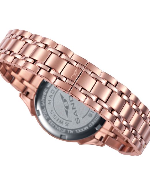 Reloj Sandoz Mujer Swiss Made 81374-07 Acero Rose Analógico