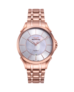 Reloj Sandoz Mujer Swiss Made 81374-07 Acero Rose Analógico