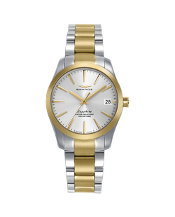 Reloj Sandoz Mujer Swiss Made 83008-87 Acero Bicolor Dorado Analógico