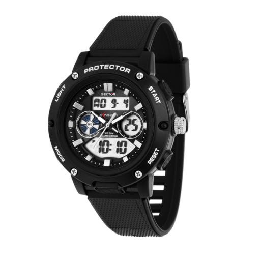 Reloj Sector Hombre R3251293001 EX-45 Sport Negro Analógico-Digital