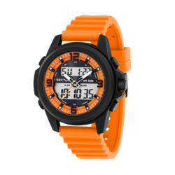 Reloj Sector Hombre R3251302002 EX-48 Sport Naranja Bicolor Negro Analógico-Digital