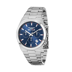 Reloj Sector Hombre R3273301003 Acero Plateado Cronógrafo Analógico