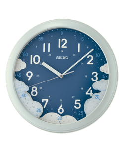 Reloj Seiko Clock De Pared QHA010Z Plástico Plateado