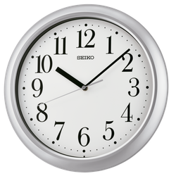 Reloj Seiko Clock De Pared QXA787S Plástico Plateado