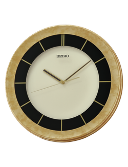 Reloj Seiko Clock De Pared QXA817G Plástico Dorado