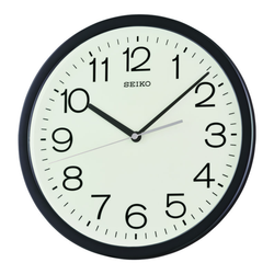 Reloj Seiko Clock De Pared QXA847K Plástico Negro