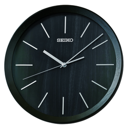 Reloj Seiko Clock De Pared QXA853K Madera Negra
