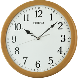 Reloj Seiko Clock De Pared QXA866B Plástico Marrón Claro