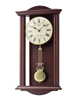 Reloj Seiko Clock De Pared QXH072B Marrón Péndulo