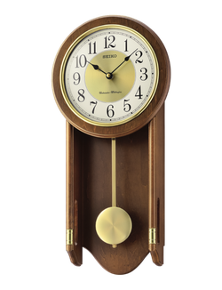 Reloj Seiko Clock De Pared QXH073B Marrón Péndulo