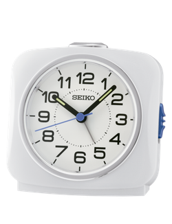 Reloj Seiko Clock Despertador QHE194W Plástico Blanco