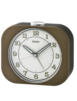 Reloj Seiko Clock Despertador QHE195B Plástico Marrón