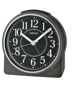 Reloj Seiko Clock Despertador QHE198K Plástico Negro