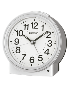 Reloj Seiko Clock Despertador QHE199S Plástico Blanco