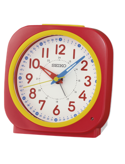 Reloj Seiko Clock Despertador QHE200R Plástico Rojo