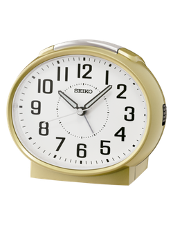 Reloj Seiko Clock Despertador QHK059G Plástico Dorado