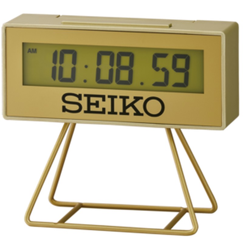 Seiko Clocks QHL087G Gold Alarm Clock — Joyeriacanovas