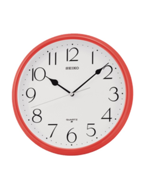 Seiko Clocks QXA651R Orologio da parete rosso — Joyeriacanovas