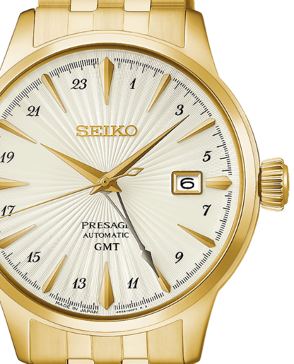 Reloj Seiko Hombre HCB004J1 Presage Acero Dorado Automático
