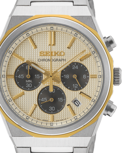 Reloj Seiko Hombre HGK001P1 Acero Bicolor Dorado Cronógrafo Analógico