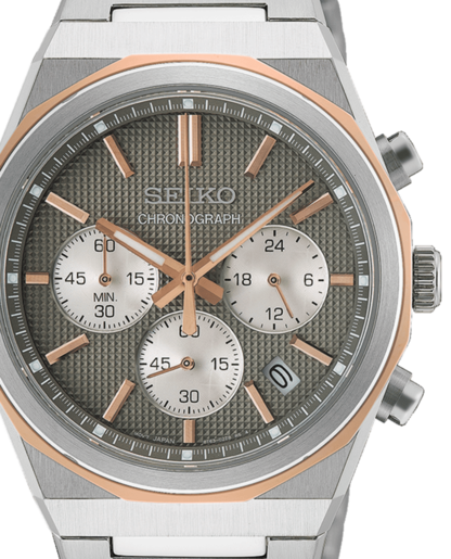 Reloj Seiko Hombre HGK002P1 Cronógrafo Acero Bicolor Rose Analógico