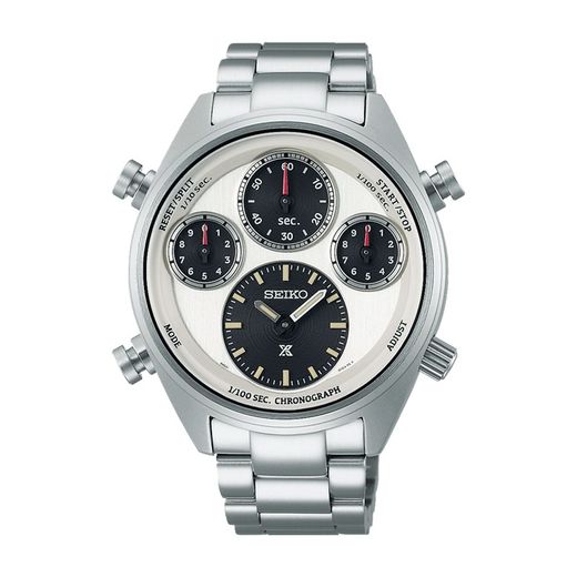 Relógio masculino Seiko SFJ009P1 Prospex Speedtimer Crono Solar edição limitada do 110º aniversário