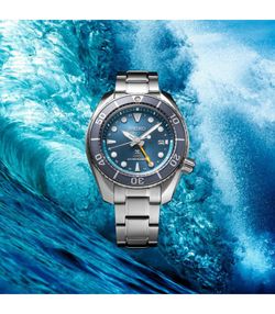 Seiko Herrklocka SFK001J1 Prospex Sumo GMT Diver's Automatic Blue