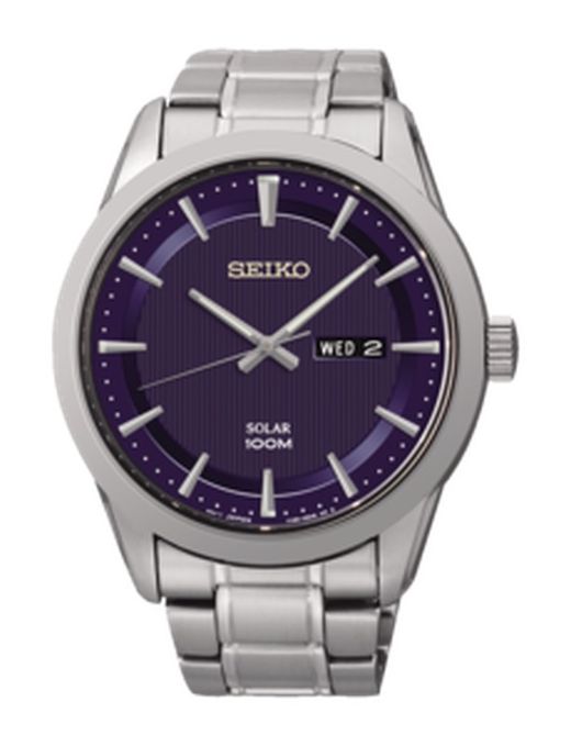 Reloj Seiko Hombre SNE361P1 Solar Doble Calendario