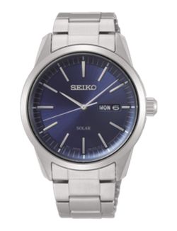 Reloj Seiko Hombre SNE525P1 Solar Doble Calendario Cristal Zafiro