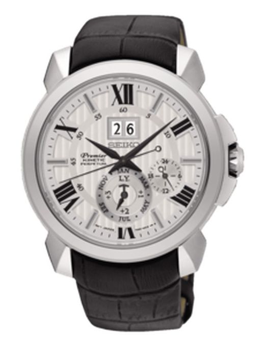 Seiko Herrenuhr SNP143P1EST Premier Kinetic Perpetual Esp Case