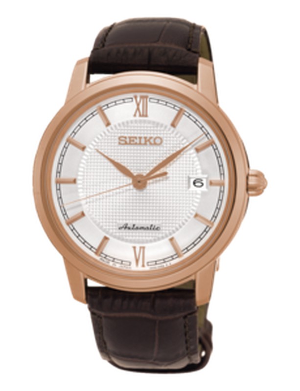 Seiko Men's Watch SRPA16J1 Presage Automatic 4R35 IP Rosé — Joyeriacanovas
