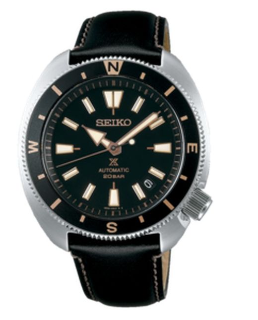 Seiko Men's Watch SRPG17K1 Prospex Earth Turtle Automatic Black
