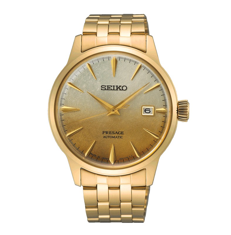 Reloj seiko dorado sale