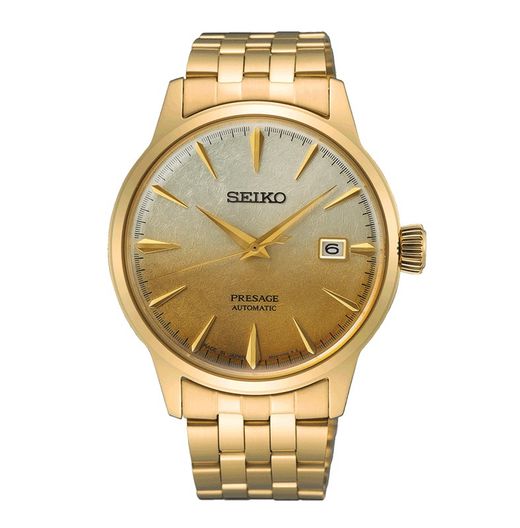 Seiko Men's Watch SRPK46J1 Presage Gold