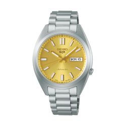 Reloj Seiko Hombre SRPL59K1 Acero Plateado Bicolor Dorado Automático 4R36