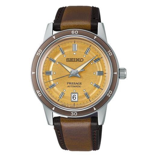 Reloj Seiko Hombre SRPL75J1 Piel Marrón Presage Automático