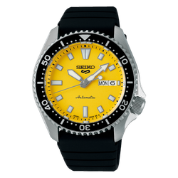 Reloj Seiko Hombre SRPL87K1 5 Sport Caucho Negro Automático