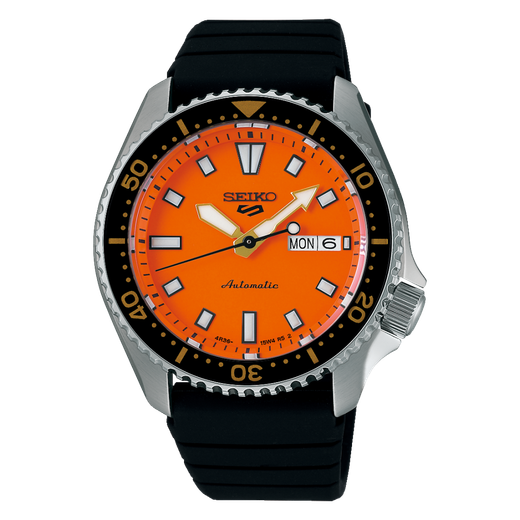 Reloj Seiko Hombre SRPL89K1 5 Sport Caucho Negro Automático