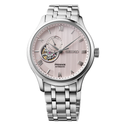 Reloj Seiko Hombre SSA465J1 Acero Plateado Bicolor Lila Automático 4R39