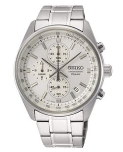 Zegarek męski Seiko SSB375P1 Neo Sport Quartz Chrono White Dial