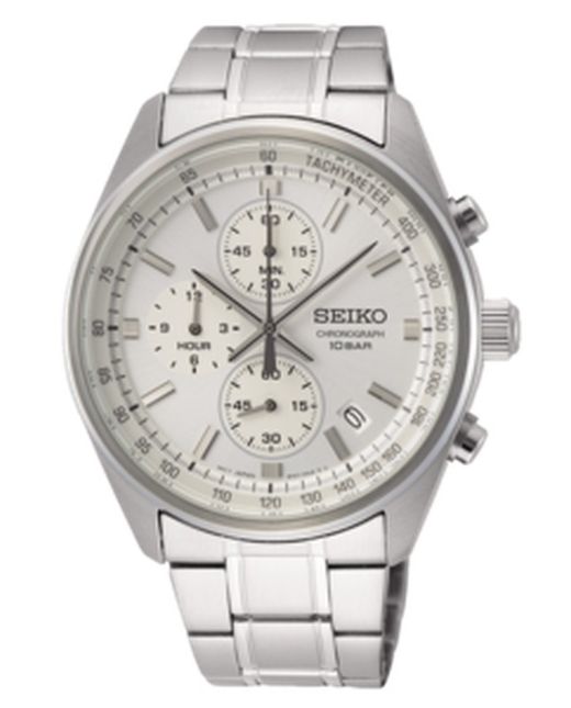 Zegarek męski Seiko SSB375P1 Neo Sport Quartz Chrono White Dial